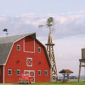 Village Farm Objects 3D model