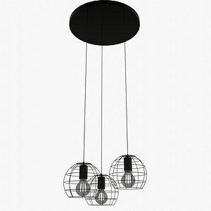 Spherical Shape Hanging Light with LED Bulb E27
