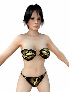 sexy bikini women 3D Model