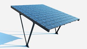 3D Solar Carport model