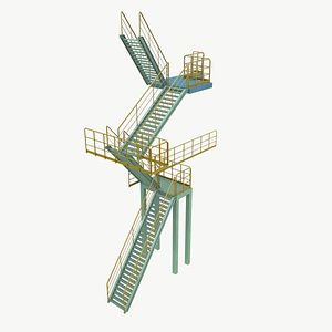 Industrial Stair Case model
