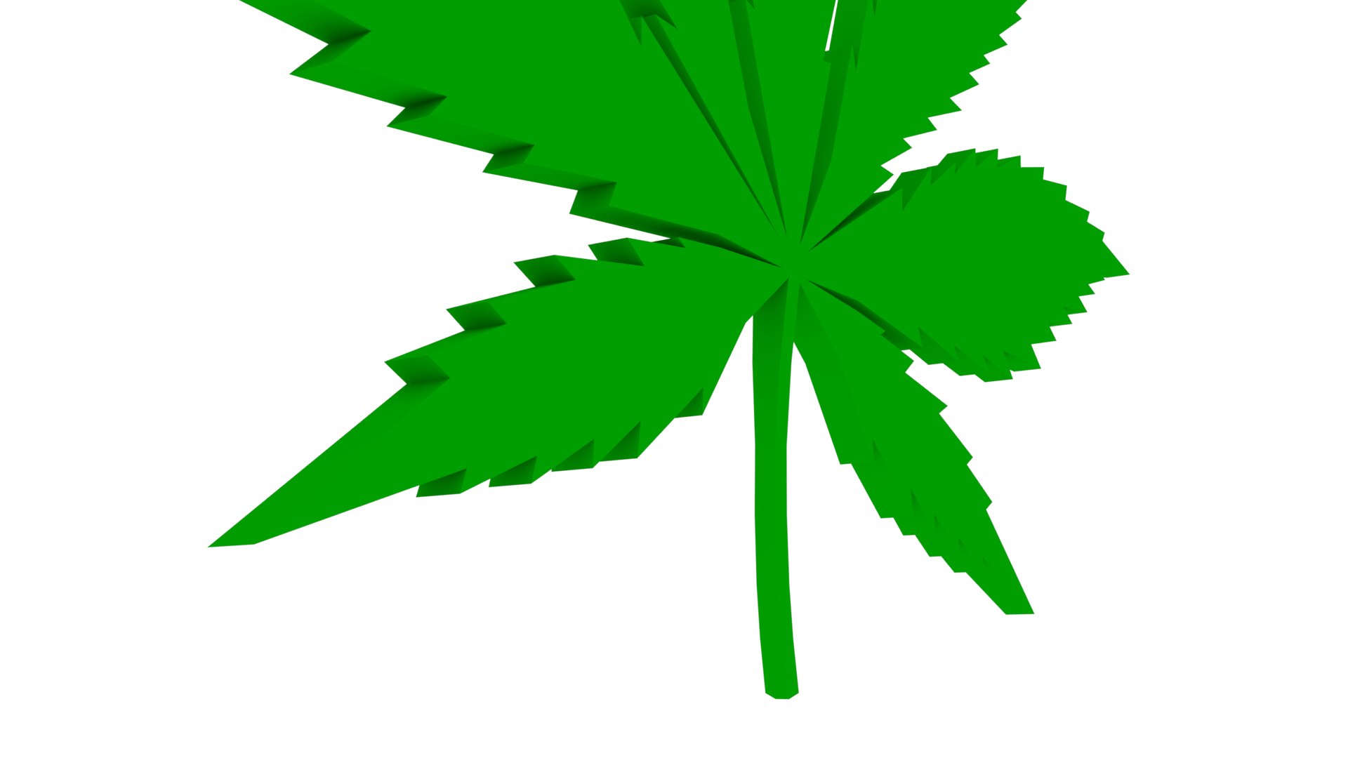 3D cannabis leaf https://p.turbosquid.com/ts-thumb/e9/eV7F7s/CDTokNka/weed_t4/png/1567177463/1920x1080/fit_q87/8c8f41a182d92afa7d0f11a5828c24eddb1c7490/weed_t4.jpg