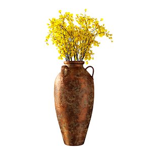 Oncidium in bronze jug