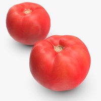 Low and High Poly Tomato