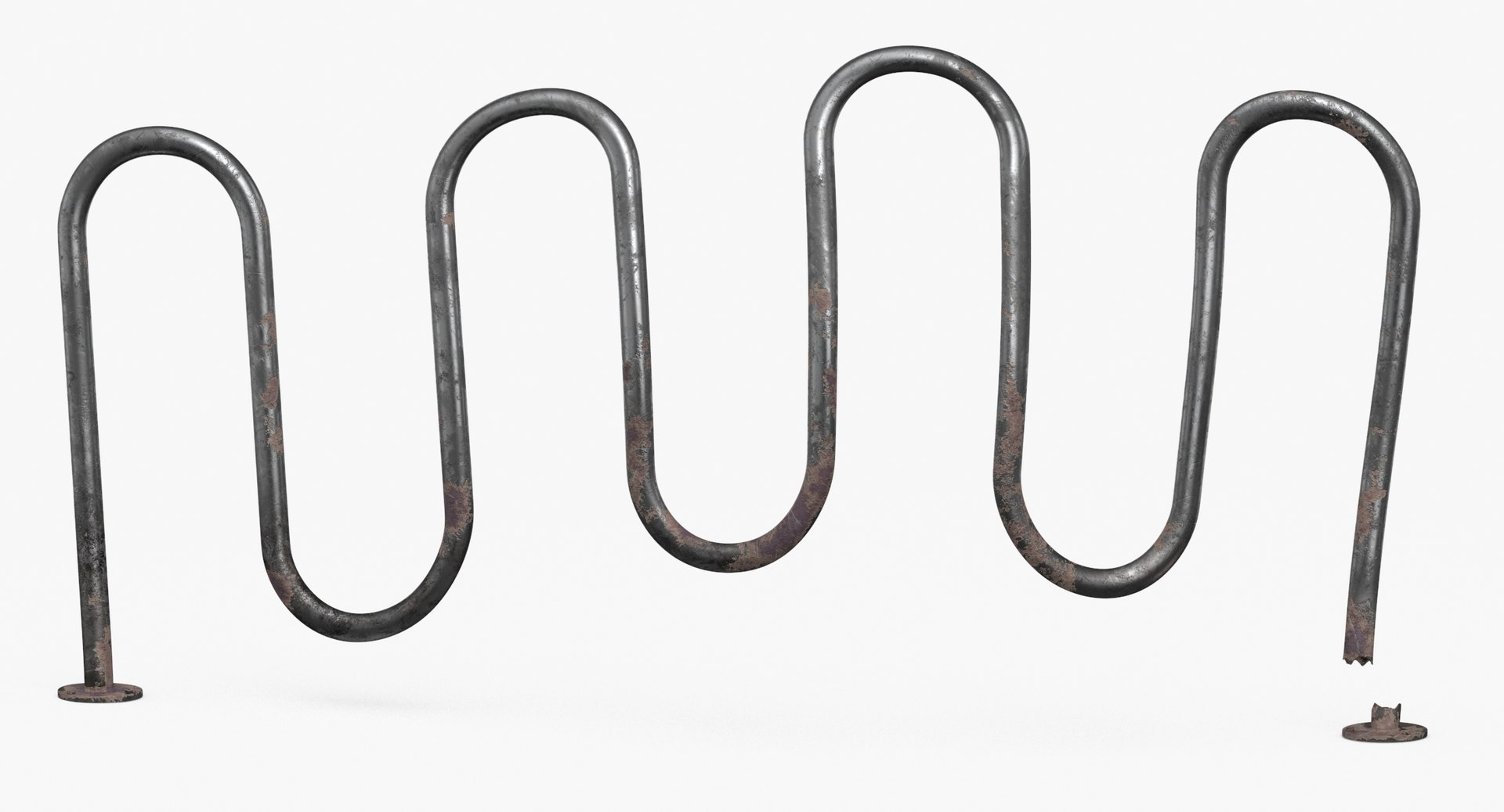 3D Bike Rack Damaged - TurboSquid 1871759