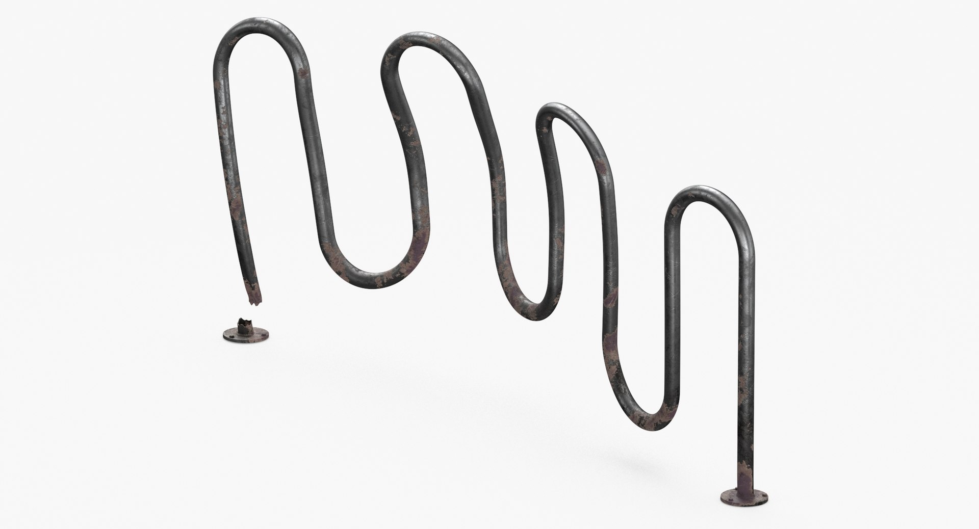 3D Bike Rack Damaged - TurboSquid 1871759