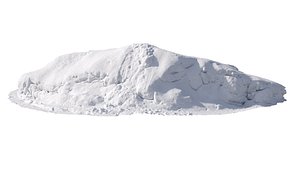 Winter snow pile