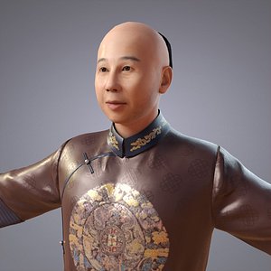 clothing qing dynasty 3D