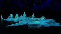 Icebergs icescape snow ice polar pole ocean water sea