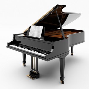 grand piano 3d 3ds