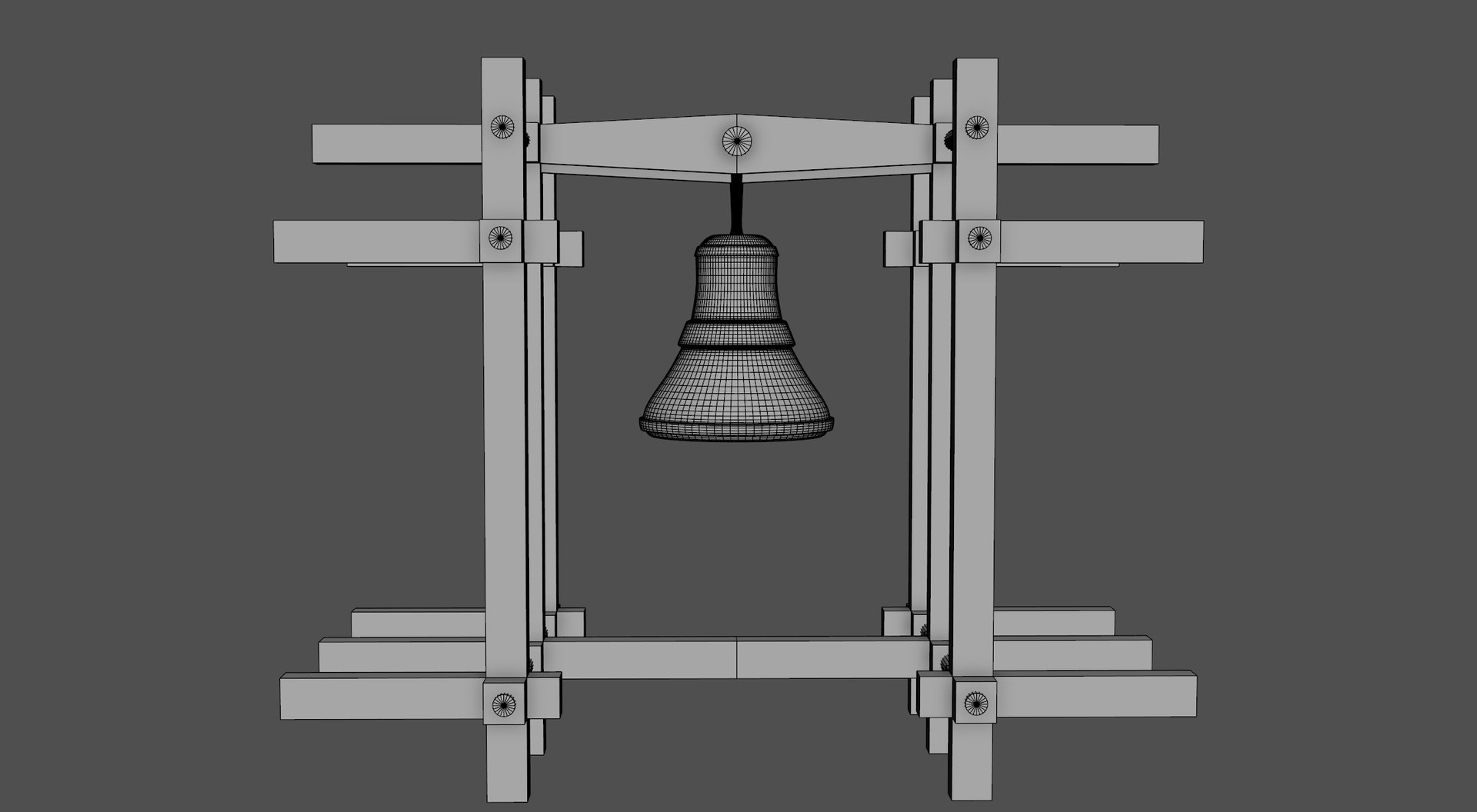 Free Old Church Bell Structure 3D Model - TurboSquid 2312870