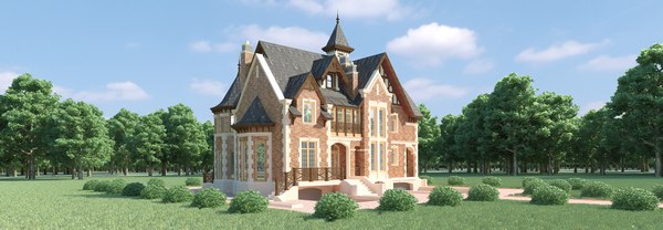 3D private house model