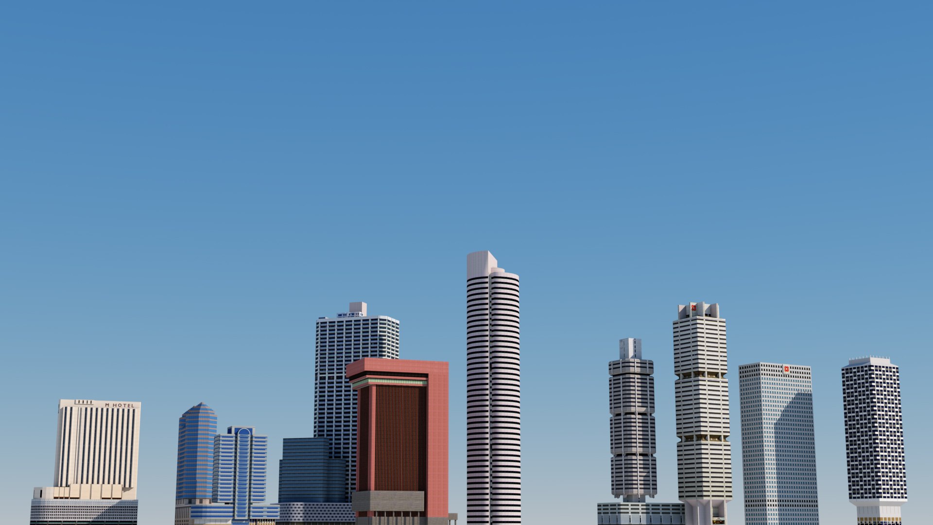 Singapore 1 Skyscrapers Model - TurboSquid 1236456