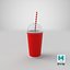 cup milkshake paper 3D