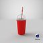 cup milkshake paper 3D