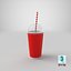 cup milkshake paper 3D