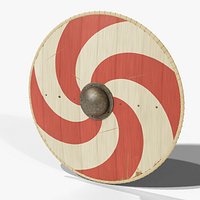 Viking Round Shield PBR