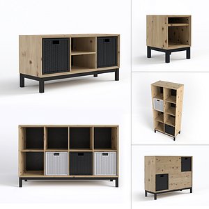 3d scandinavian furniture set