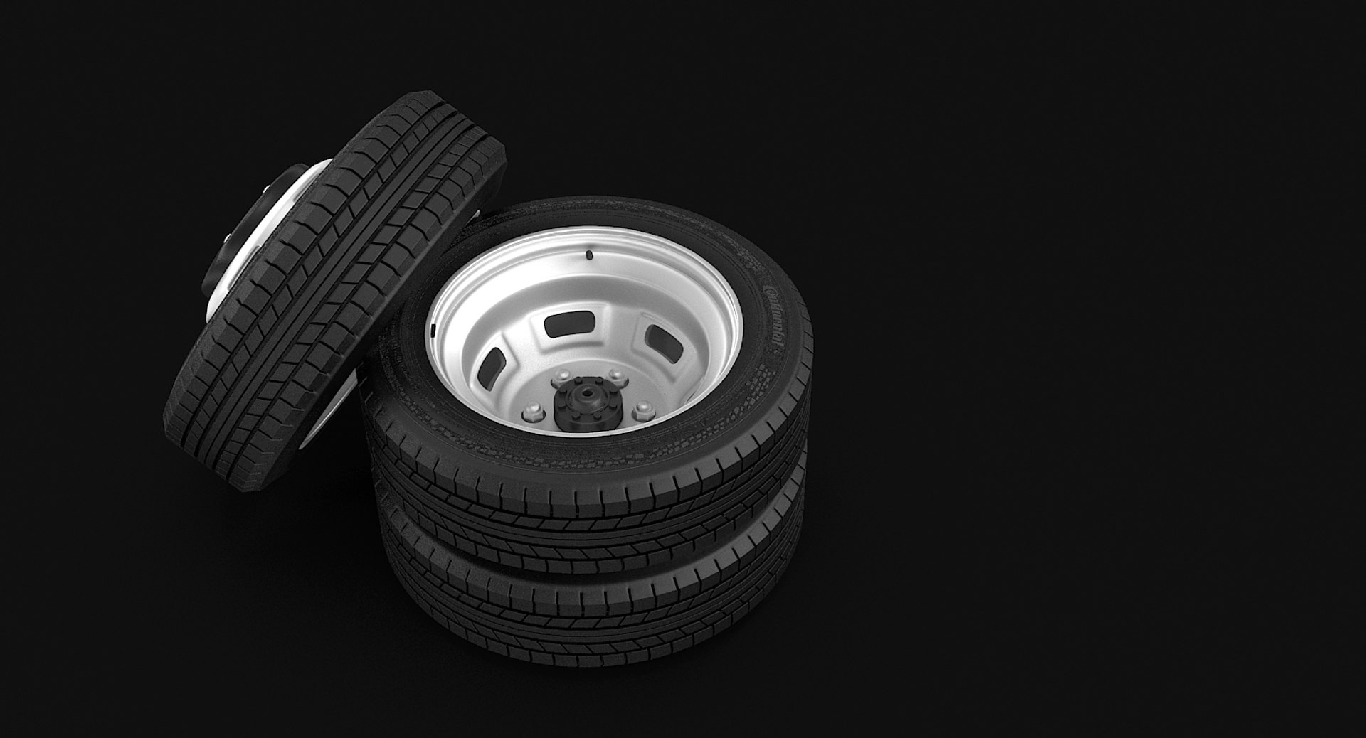 3d Model Truck Wheels