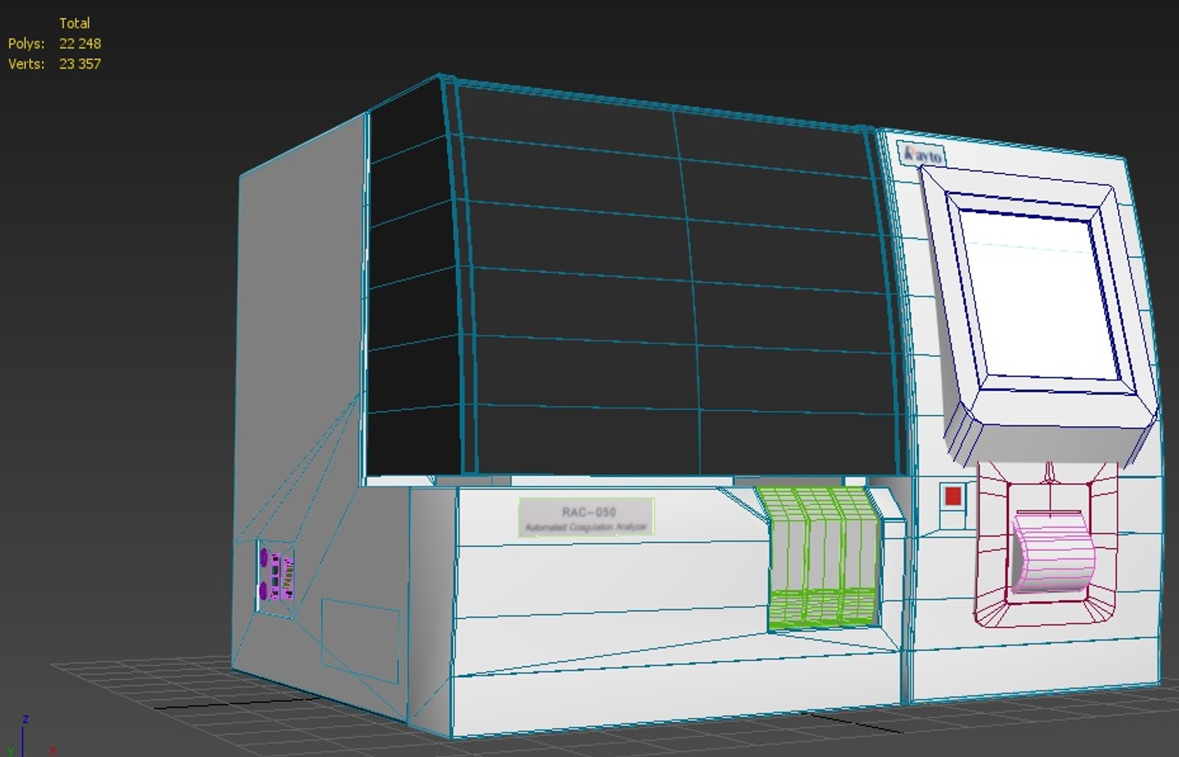 3d Model Automatic Coagulation Analyzer Rac-050