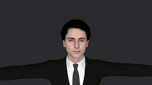 3D Timothee Chalamet Hyper Realistic Full Body Fully Rigged 3D Character