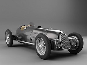 max old black racing car