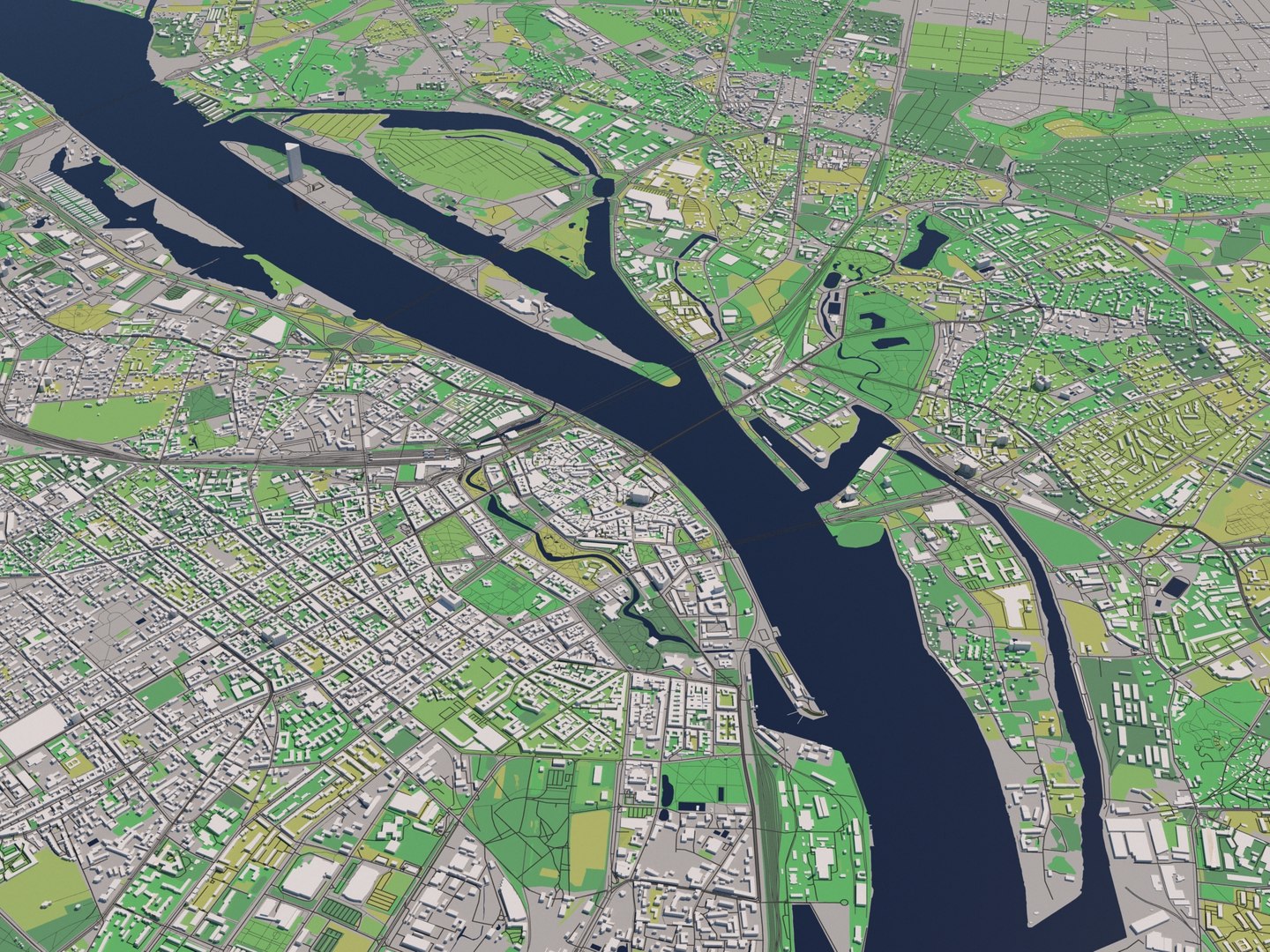 3D Model City Riga - TurboSquid 1433931