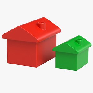 3D monopoly house model