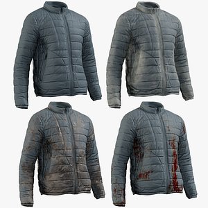 3D model realistic men s jacket
