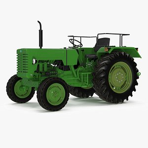 Vintage Farm Tractor 3D model