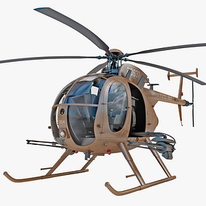 ah-6 little bird helicopter 3d model