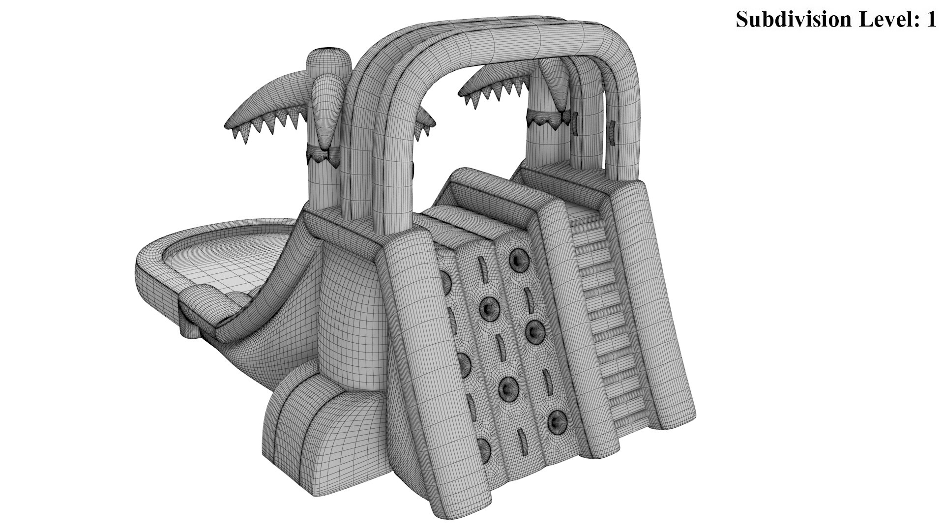 Two Inflatable Water Slides 3D TurboSquid 1941390