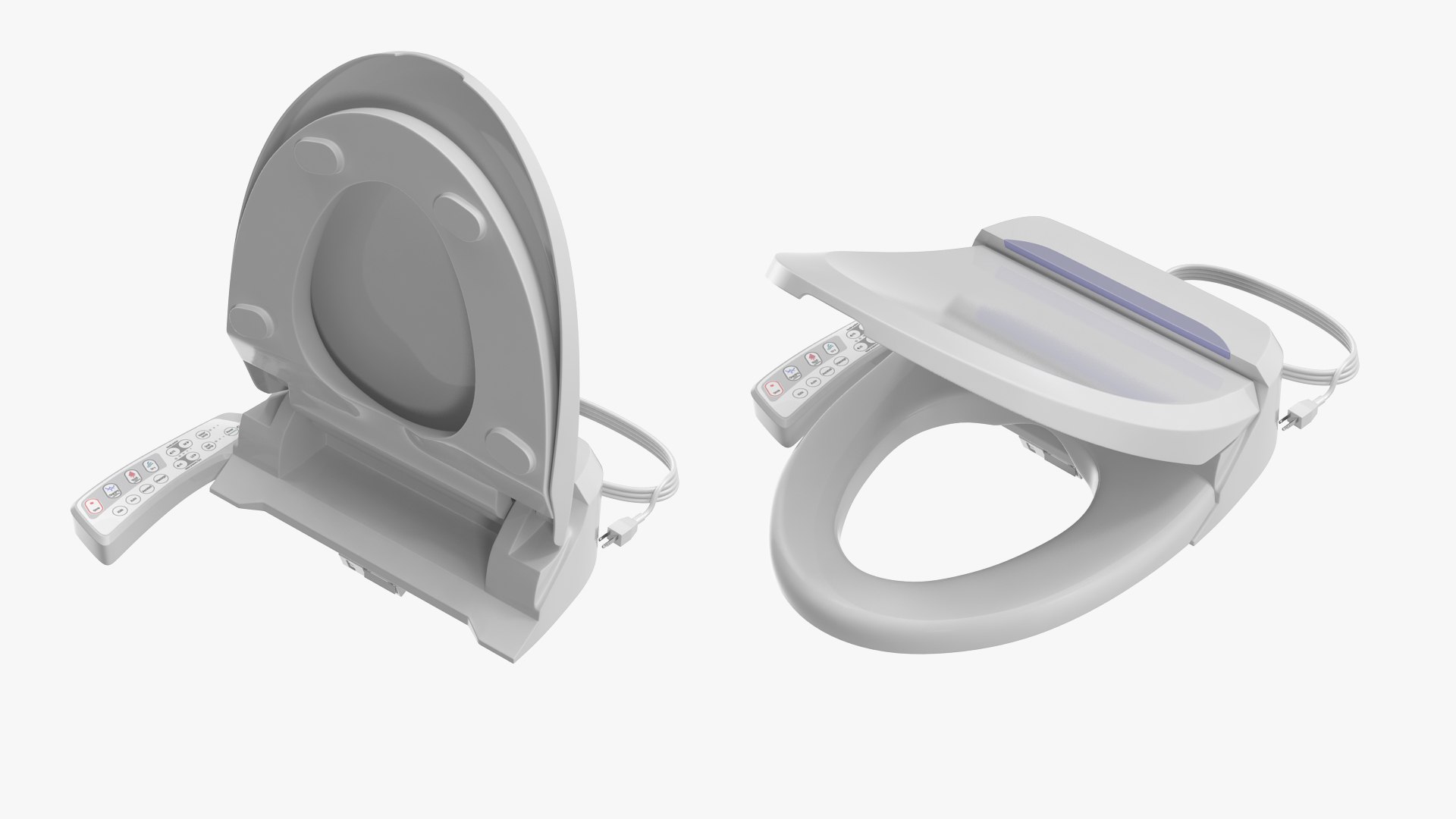 Round Smart Bidet Toilet Seat Model TurboSquid 1745181