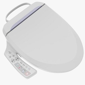 Round Smart Bidet Toilet Seat