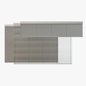 venetian blinds rails x model