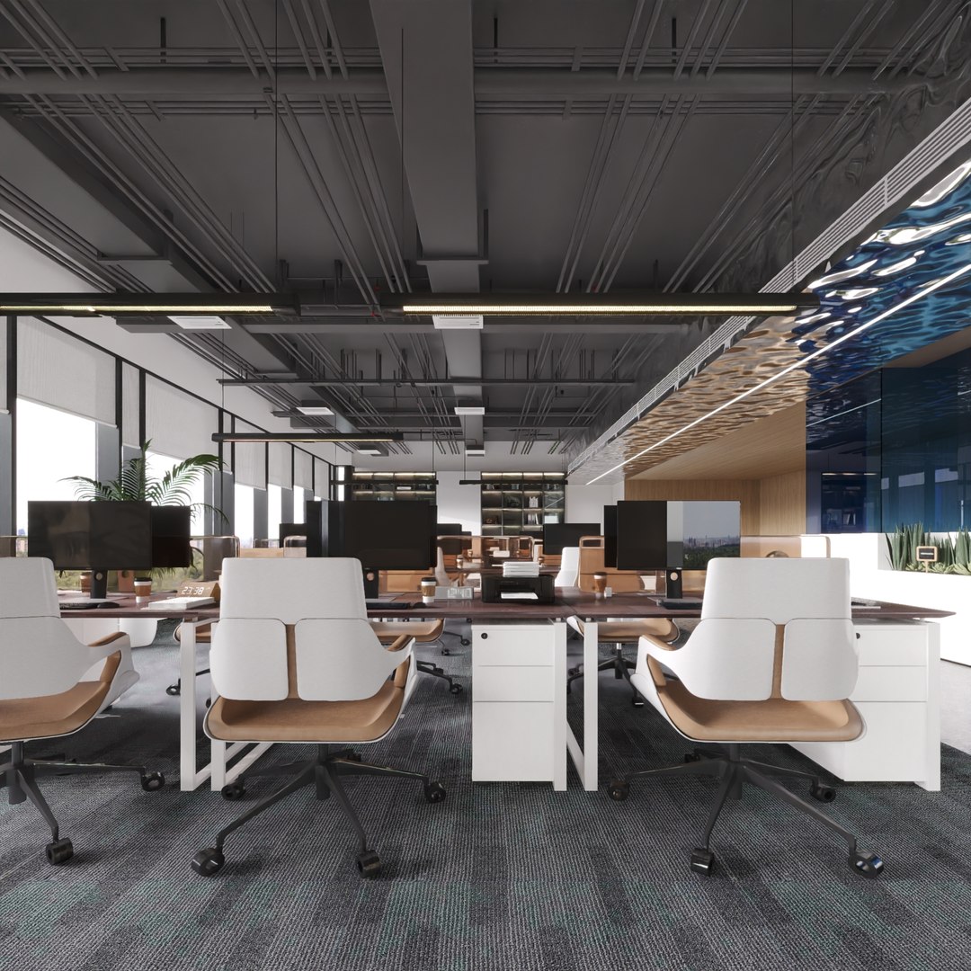 3D Office Interior Cr - TurboSquid 2024243