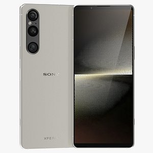 Sony Xperia 1 MK V Platinum Silver 3D