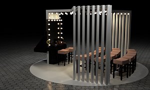 3D exhibition stand make-up