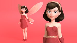 3D Fairy Cartoon Character model