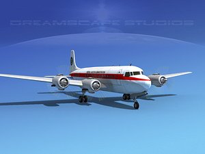 propellers douglas dc-6 3d model