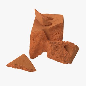 bricks broken 05 3d c4d