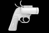 AN-M8 Flare Gun High Poly Model