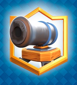 3D Clash Royale Cannon Card model
