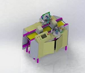 Packaging box labeling machine