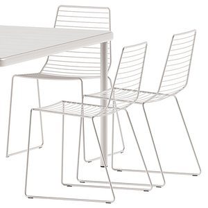 True Design Marina Out MA 1T05 OUT Chair and BANGI Table by BABEL D