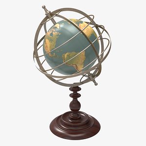 world globe terrestrial armillary sphere model