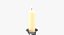 Chandelier avec bougie et flamme