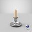 Chandelier avec bougie et flamme