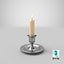 Chandelier avec bougie et flamme