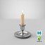 Chandelier avec bougie et flamme
